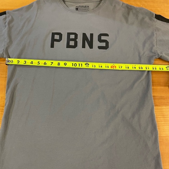 Alphalete men’s PBNS performance fit gray long sleeved t-shirt large - Picture 6 of 10